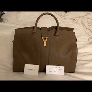 NWT Authentic YSL Cabas Chyc Large tan tote
